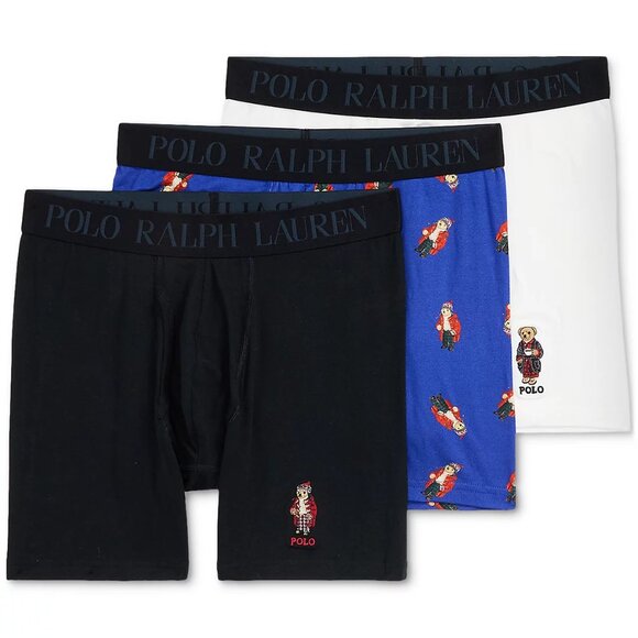 Polo Ralph Lauren Men's 3-Pk. Boxer Briefs Holiday Gift Set Size XL (New in Box) - Picture 1 of 8